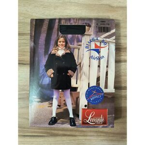 Levante Bimba 80 Airskin Girls Winter Weight Tights Black Size 8 Ages 7-9 Italy